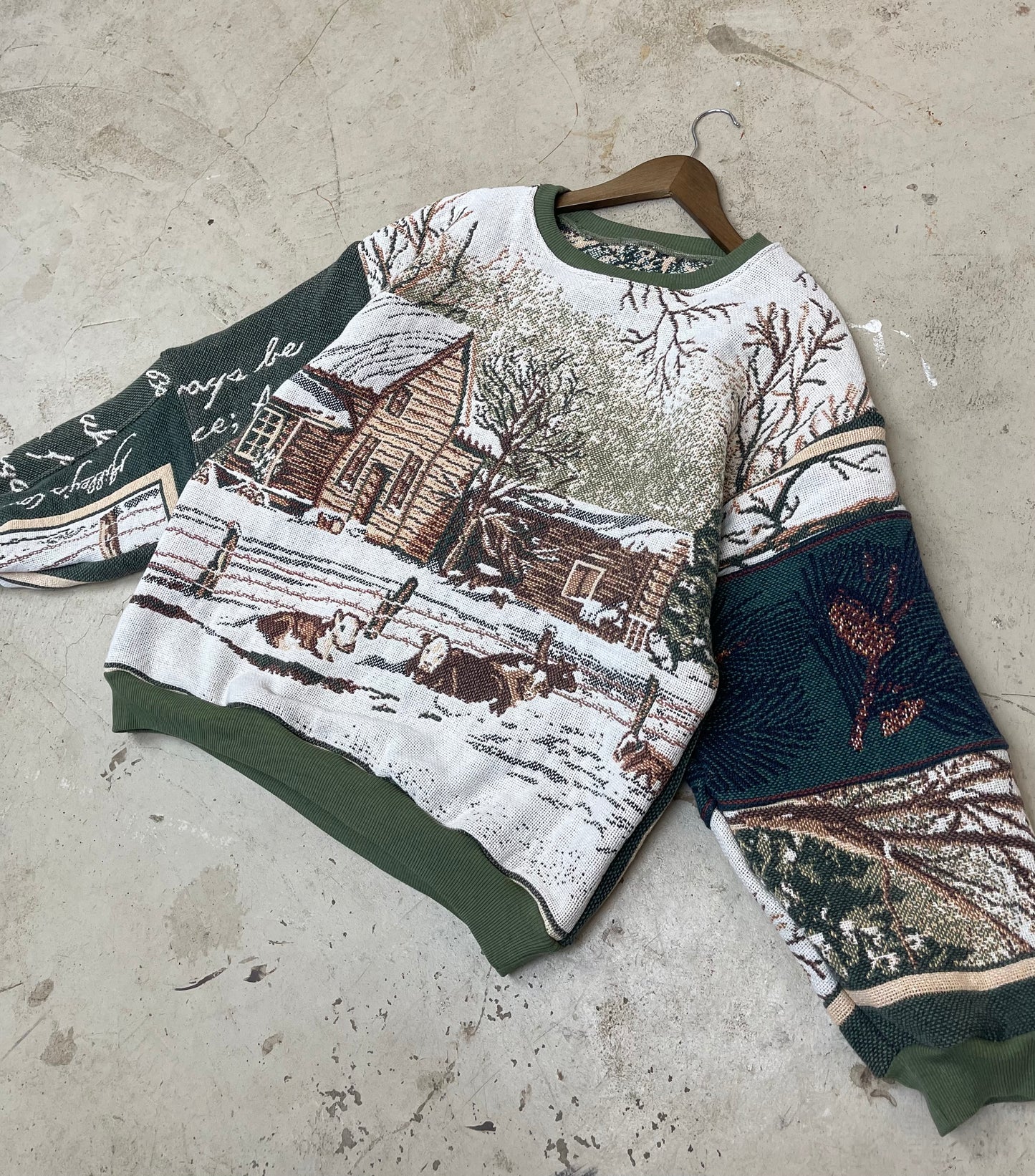 Winter farm scene L/XL