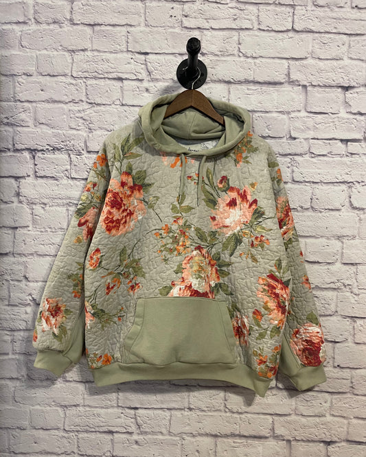 Floral Hoodie {L/XL}
