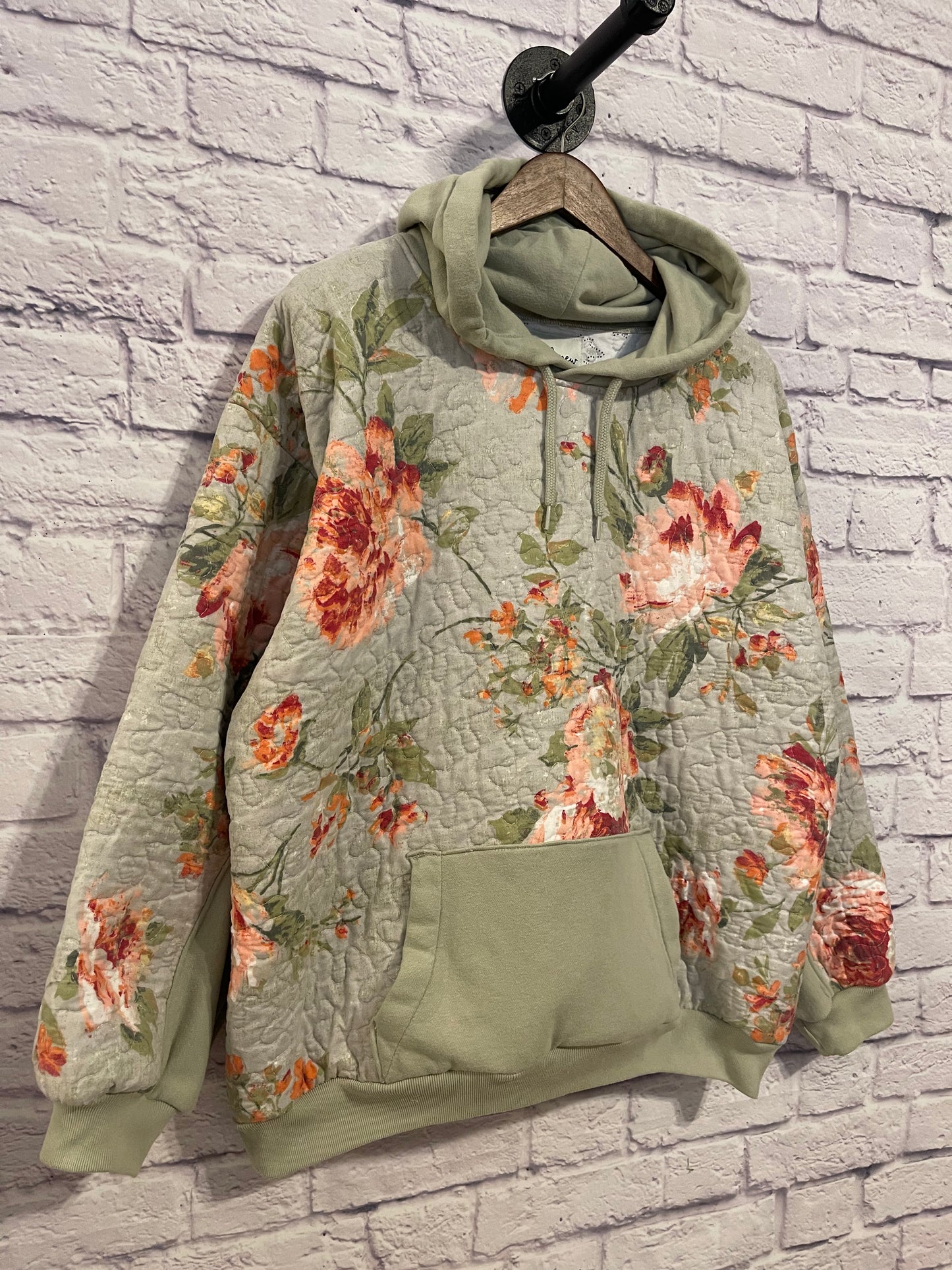 Floral Hoodie {L/XL}